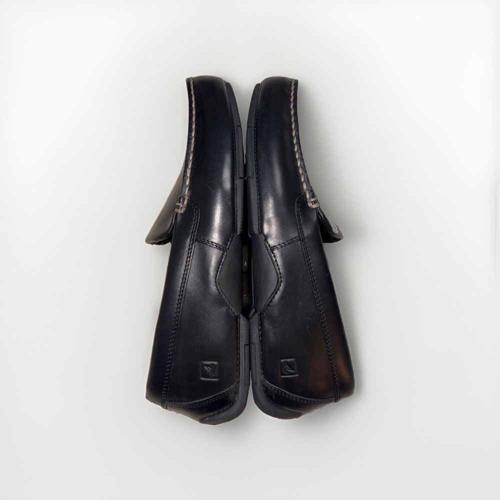 Sperry Top-Sider Pilot Black Smooth Leather Slip-On Driver Moc Loafer Men's 11M - Picture 6 of 12
